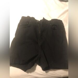 Ardene High-Waisted Denim Jean Summer Shorts in Black, Size Women’s 5
